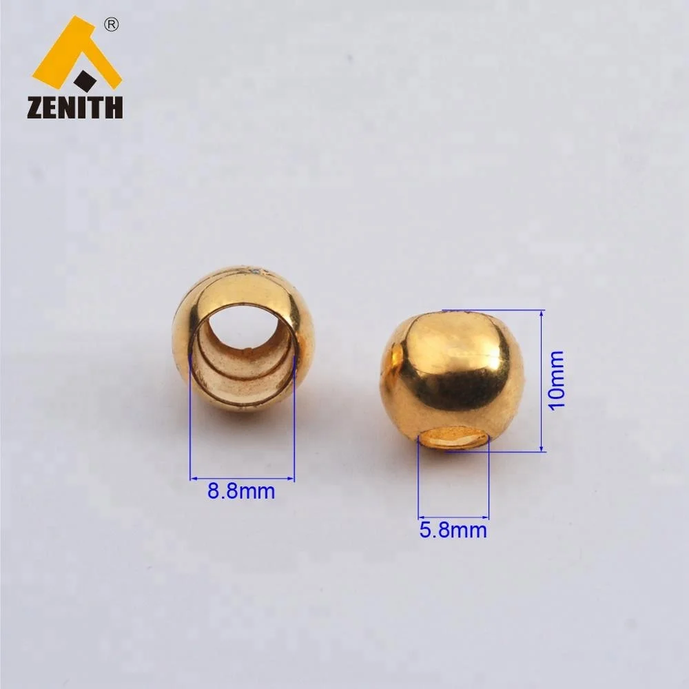 Custom Golden Plated String Cord End Stopper for Clothing KE10012