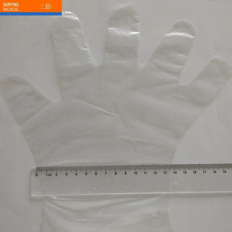 
Transparent Color Standard Medical Disposable PE Glove 