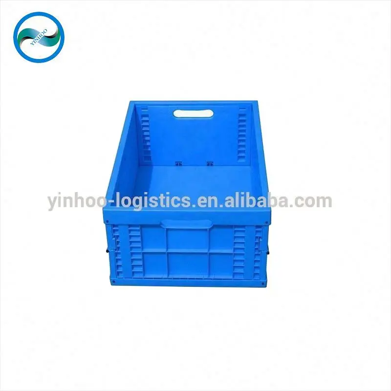 Custom OEM  manufacturer  foldable vegetable food transport tote collapsible box plastic folding box
