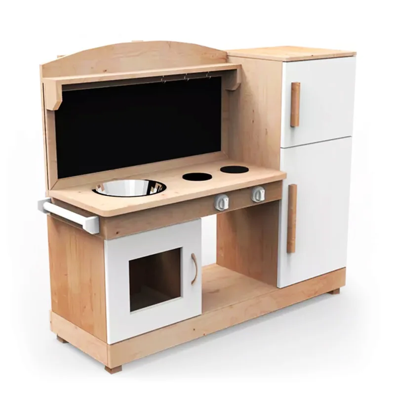 Оптовая продажа, детский Дошкольный деревянный кухонный набор, игрушки для ролевых игр