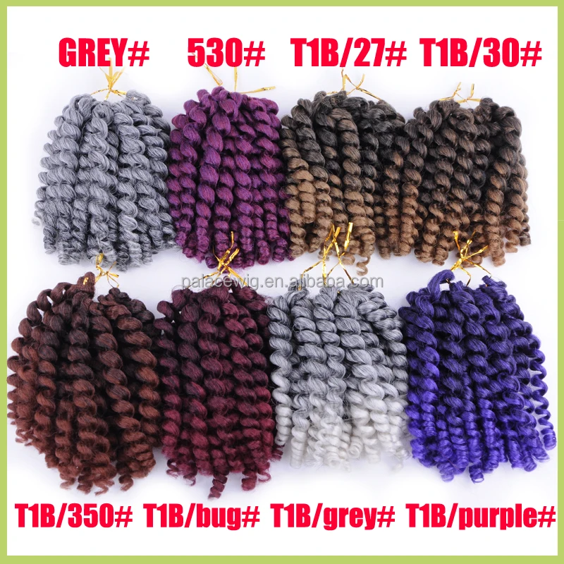 Palace factory wholesale Jumpy Wand Curl Twist Janet Crochet Hair Marley Twist Bounce Braid Hair Extension