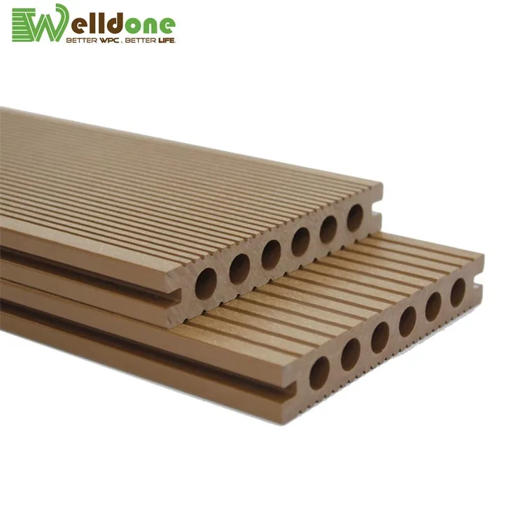 round hollow wood plastic composite wpc africa red oak timber exteror floor lumber plastic price wpc africa teak wood flooring