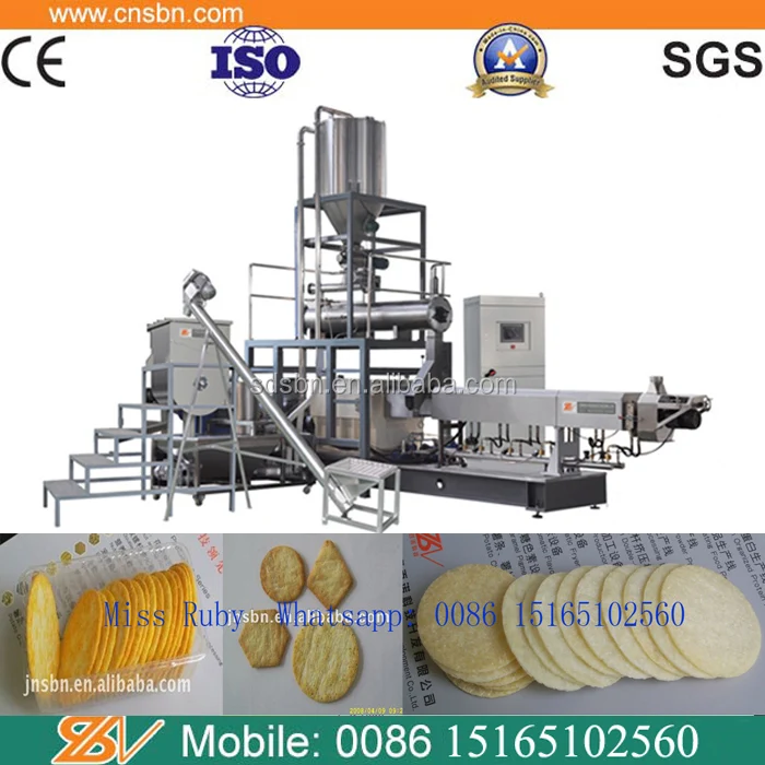 Delicious Thai thins rice crackers chips patties production line