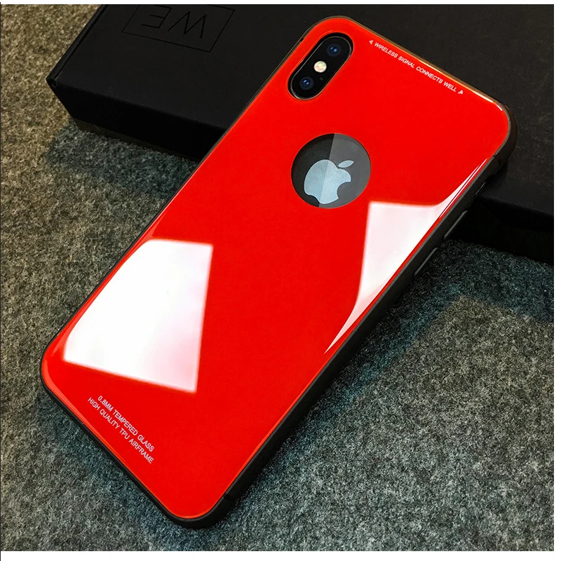 Зеркало стекло чехол для телефона для iPhone X царапинам прочный для IPhone X прозрачный чехол