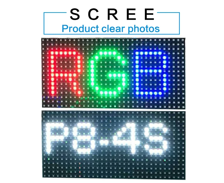 Outdoor waterproof big billboard led video wall  RGB  P8  256x128mm  led display module panel