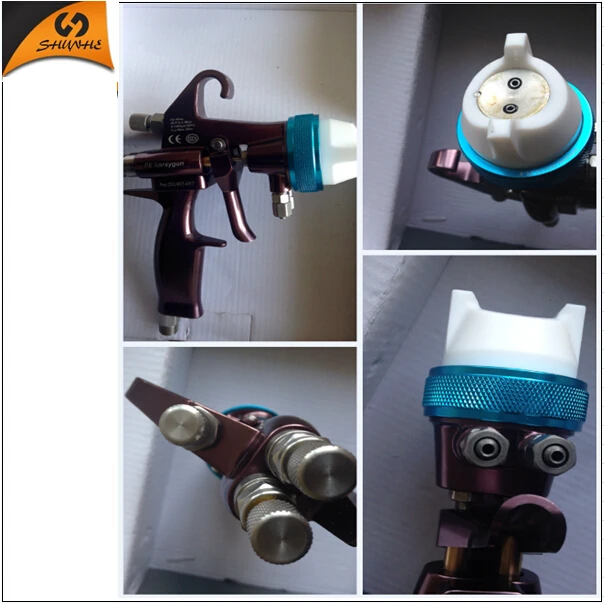 2015 high quality best priced HLVP painting double nozzle spray paint machine