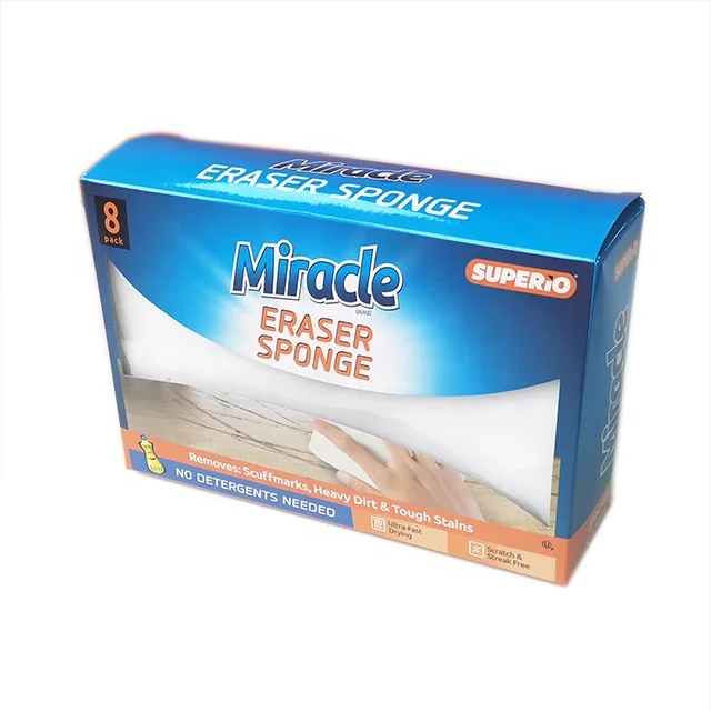 Kitchen Bathroom Cleaning High Quality White Magic Sponge Eraser Melamine Sponge
