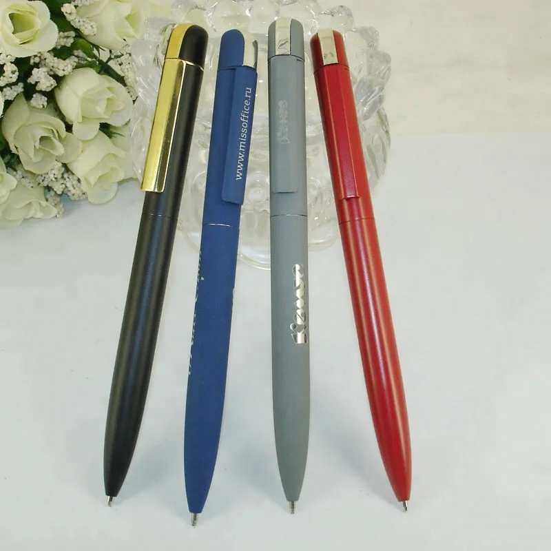ACMECN Hot Sale Custom Logo Metal Pen for Promotion Gifts Rubberized Advertisement Ball Point Pen