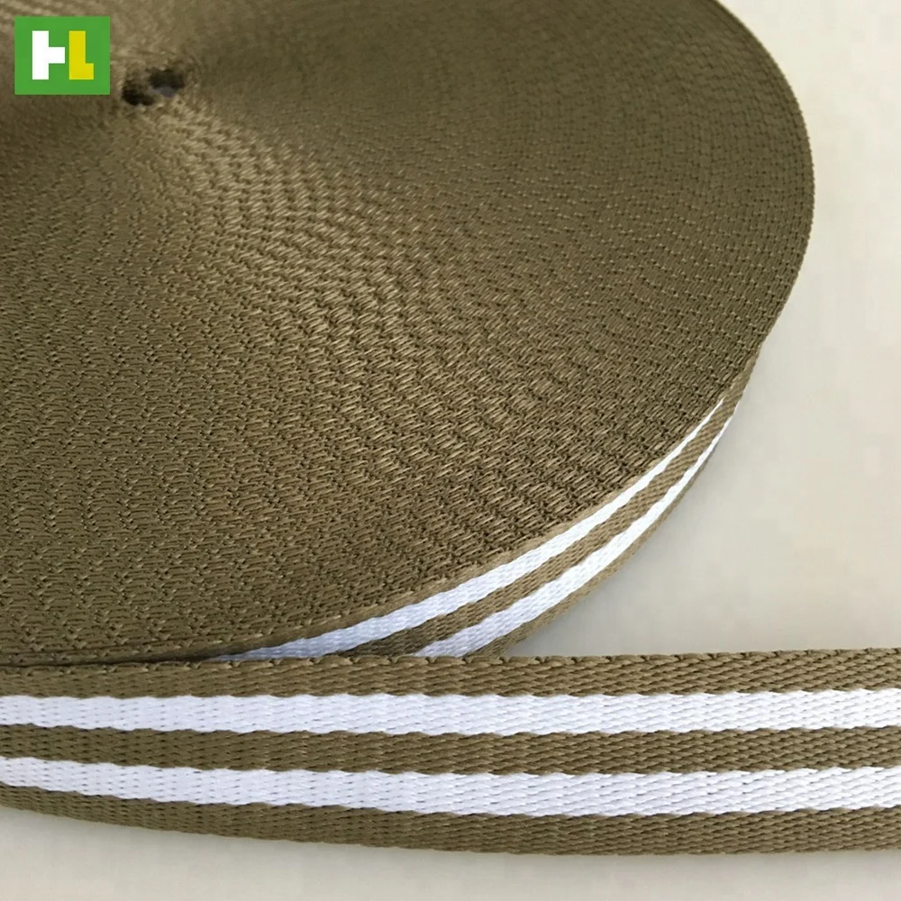 HIgh quality 1 inch Polyester fabric webbing tape for shoulder bag strap