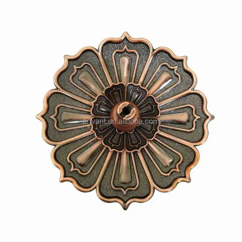 Buddha Supplies Lotus Shape Incense Burner Incense Holder Seven Hole Incense Holder Antique Oil Burner