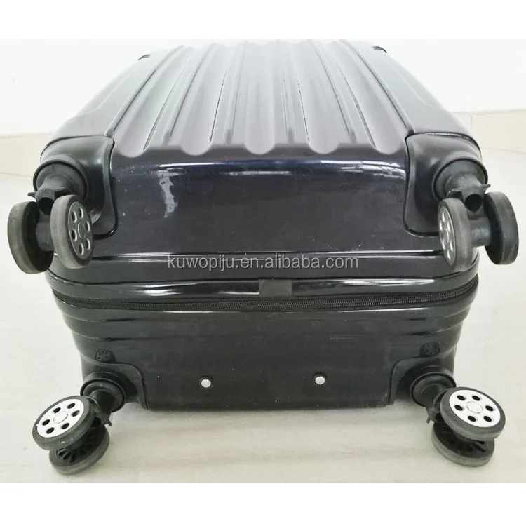black 3pcs set tsa lock plastic hardside trolley case ABS PC trolley travel luggage sets