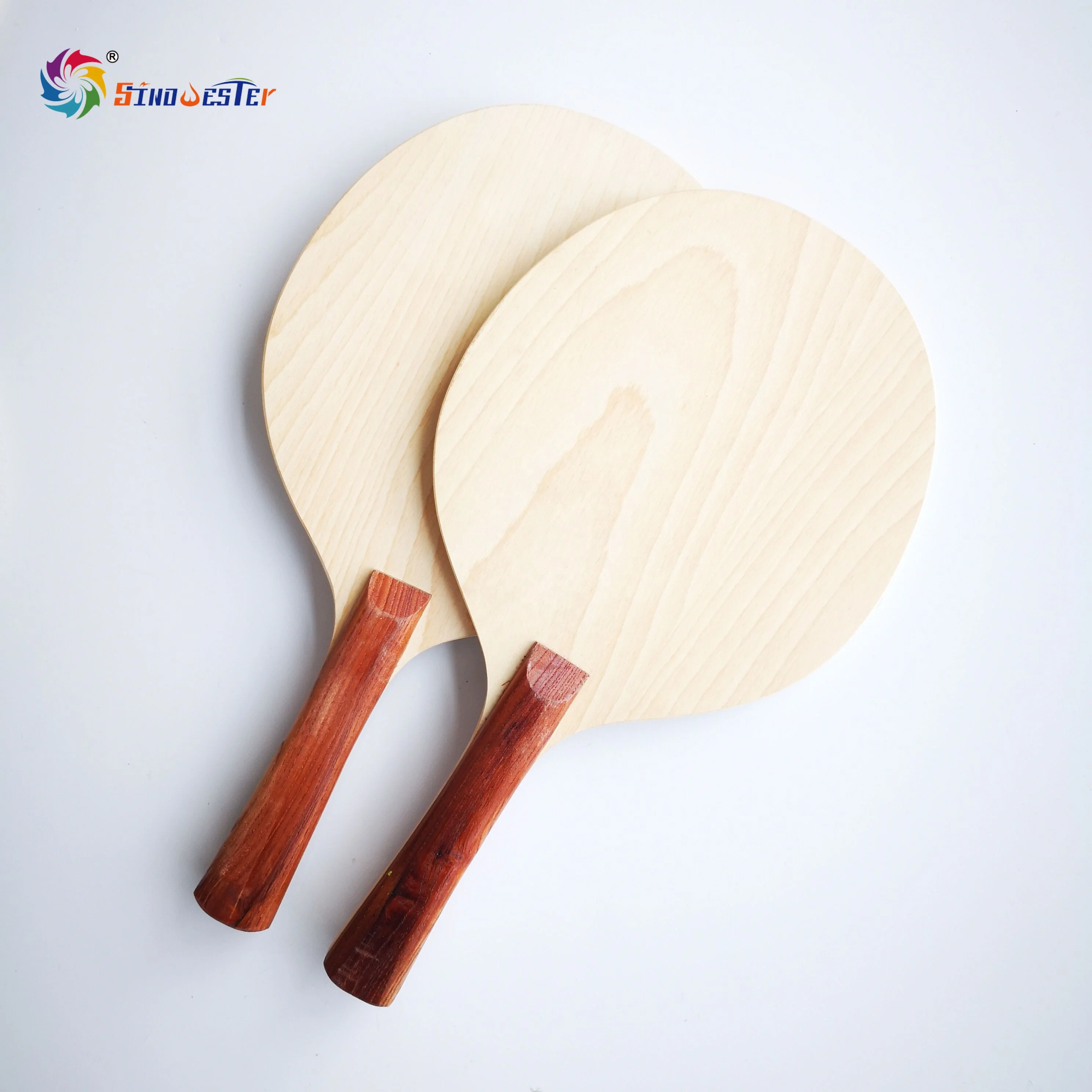 
Eco-friendly Natural Wood Color Adult Beach Tennis Racket for Beach Bat Club 
