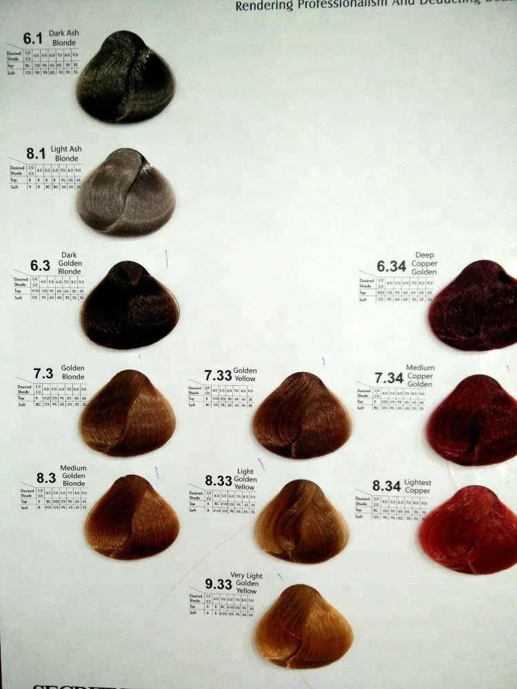 Herbal No Ammonia and No Ppd Professional Salon Hair Dye Cream /hair Color Cream Salon Use Permanent Natural Low Ammonia 100 Ml