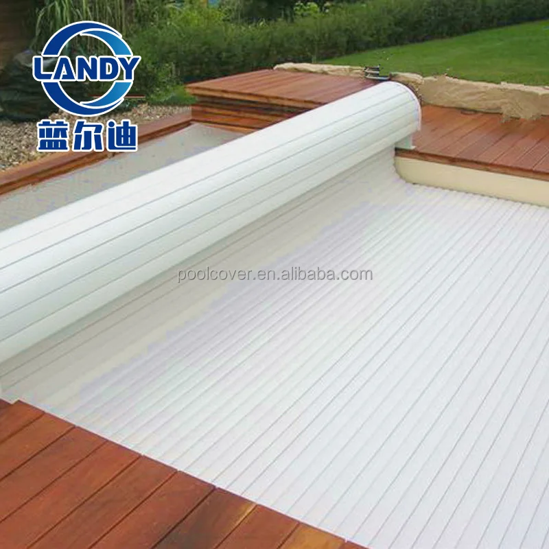 Guangzhou Auto Swimming Pool Cover Supplier Anti-UV Polycarbonate Swimming Pool Cover Slats
