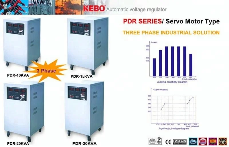 KEBO AVR 15KVA AC Automatic Voltage Stabilizer Servo Motor Type