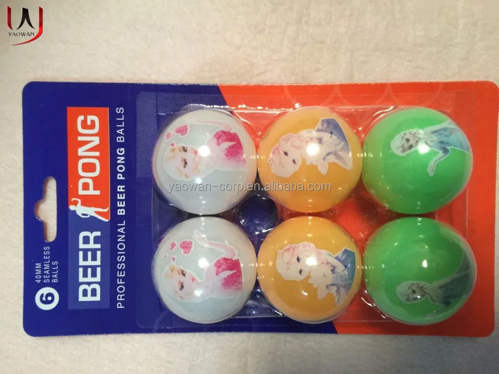 
6pcs pingpong ball plastic tube box packing pingpong ball 