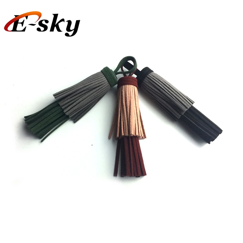 Double-desk colorful tassel genuine suede tassel korean velvet tassel keychain