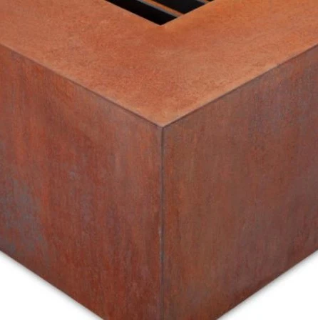 
Outdoor table top camping corten steel metal brazier fire pit 