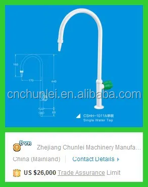 
One way laboratory water Tap/Faucet with PP handle 