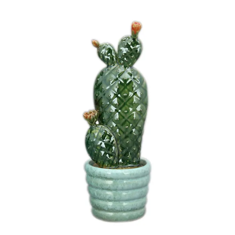 Custom Artificial Ceramic Cactus Plant Pots