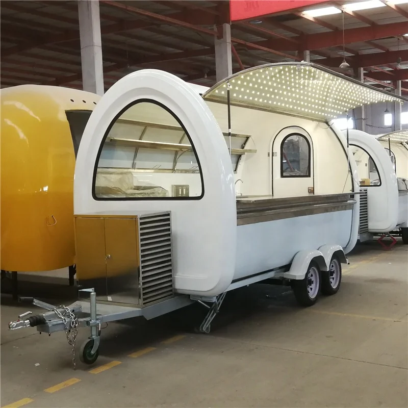 Mobile coffee cart hot dog cart grill food van for sale