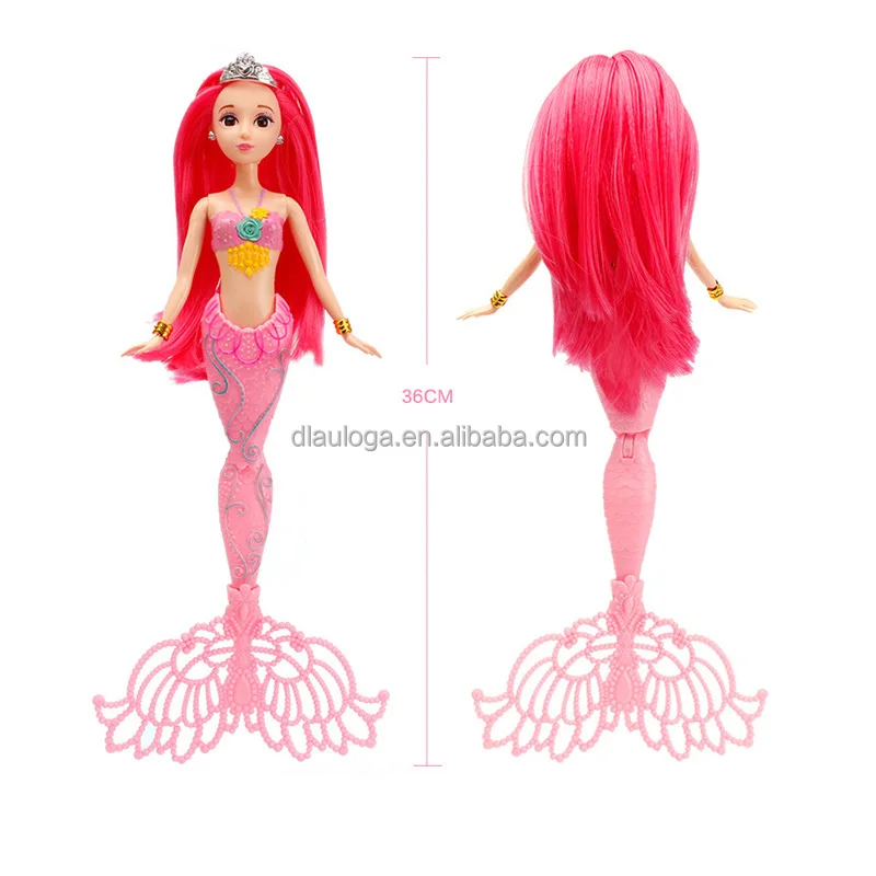 Fashion Beautiful girl Mermaid doll with light with cheap price