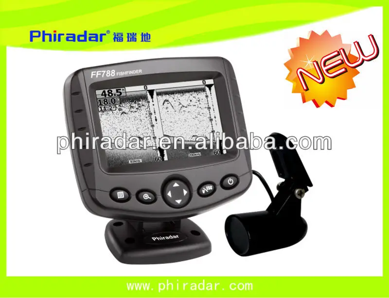 5' Big Screen Sonar Fish Finder for Boat Using