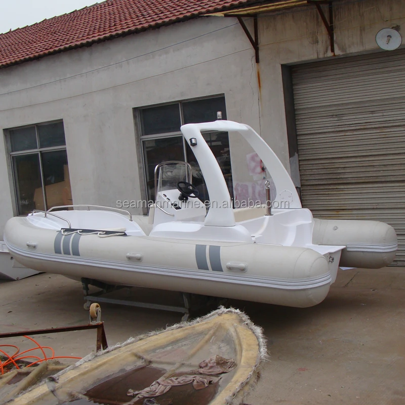rigid inflatable rib boat 580cm with Hypalon or PVC high pressure air tube