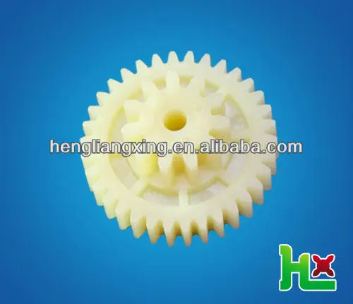PA66+30GF plastic double-spur gear for machine