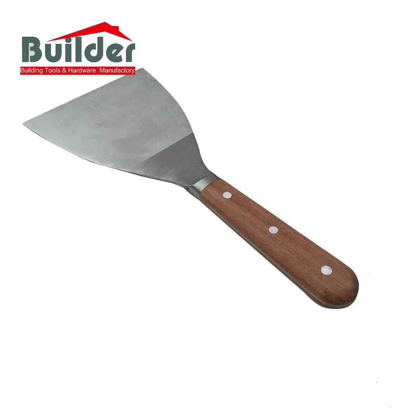 Stainless Steel Putty Knife Scraper With Wooden Handle