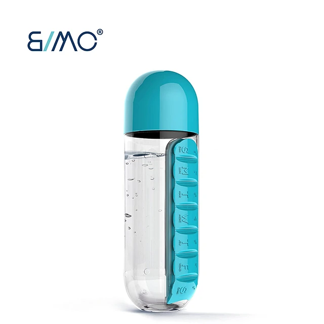 Plastic Pill Reminder for Pill Bottle Detachable Pill Box Organizer Health Planner for Weekly Daily Vitamin Medicine