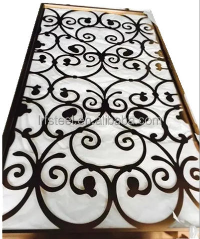 Villa Metal  Decorative Wall Panel Restaurant Folding Screen Room Divider