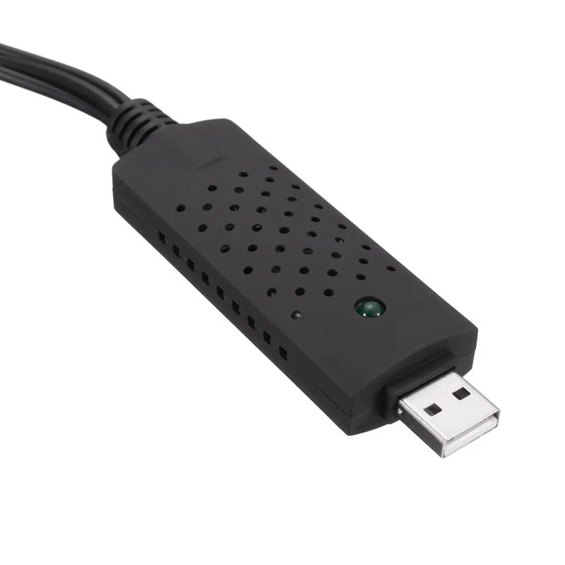 10 NTSC USB Video Capture Card TV Tuner CCTV VCR DVD HDTV Audio Adapter Converter Connector for Win Video Game on PC/Laptop