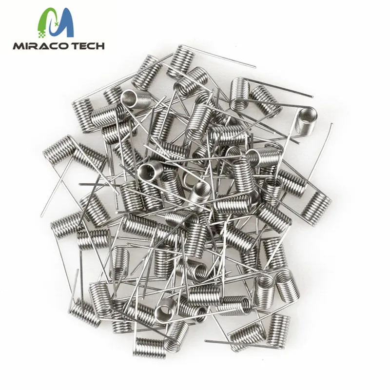 Foggyman 100 шт. в коробке A1 SS316L NI80 готовая катушка для электронной сигареты 510 RDA Атомайзер