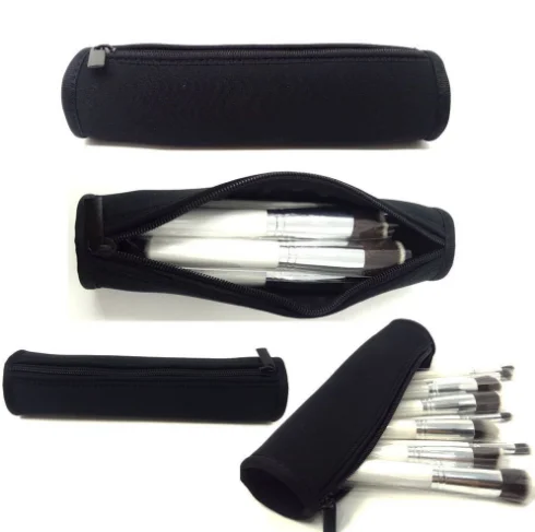 Top Quality Custom Neoprene Black Tube Pencil Case Pencil Bag Pouch Stationery Case For Kids Teens Adults