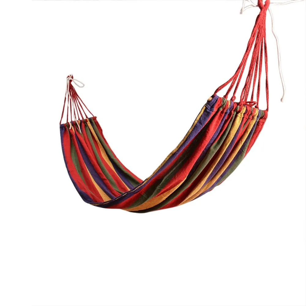 Hot Cheap Eleep Outdoor Leisure Canvas Hammocks Camping Stand Sleeping Hammock