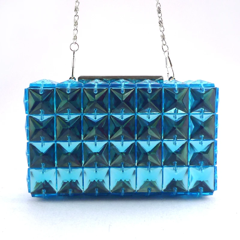 Завод оптовая высокое качество мода синий Акриловые женщины сумка alibaba китай