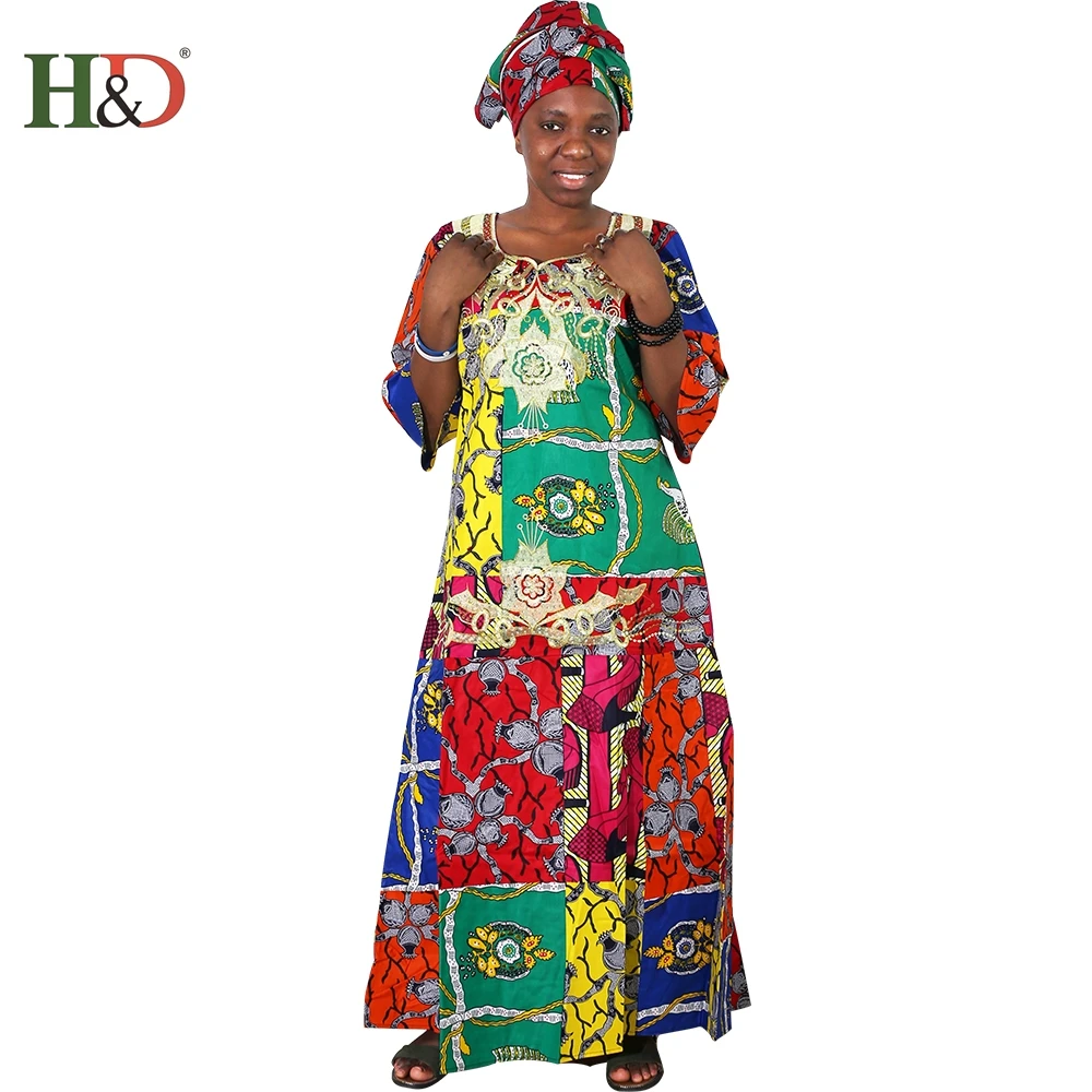 H & D Cotton Traditional Print Skirts African Dress Styles From China