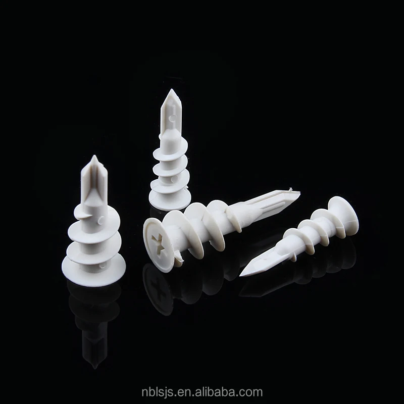 Nylon Self-drilling Anchor with One Point For Plasterboard concrete plastic fixing anchor M13x42