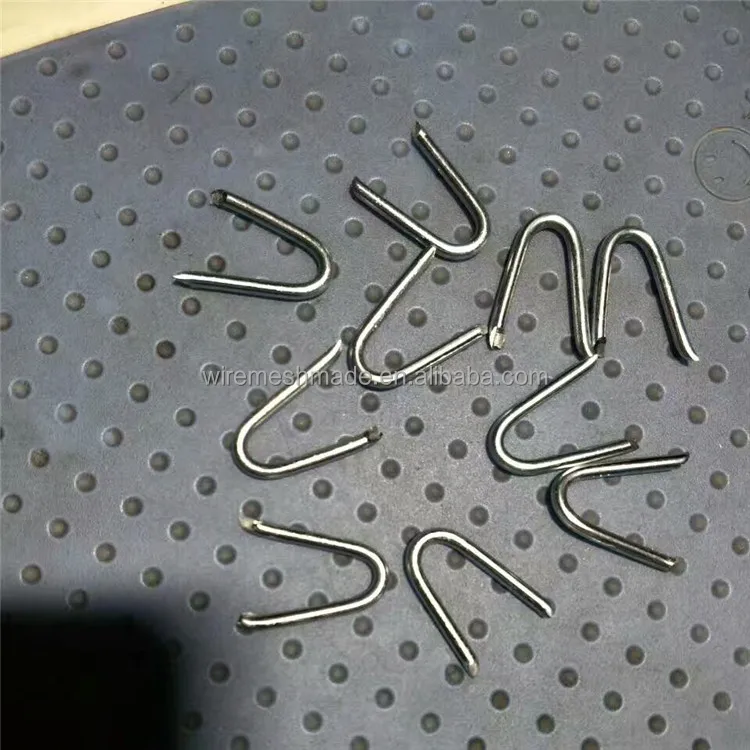 Electro Galvanized U Shape Nails Used with Barbed Wire