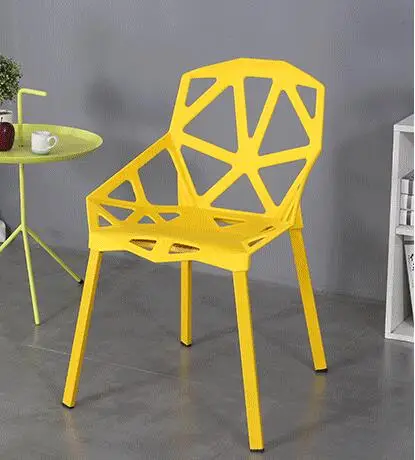 
 Современный дизайн, цветной пластиковый обеденный стул, штабелируемый пластиковый стул  