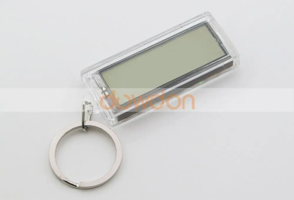 Mini Flash Solar LCD Key ring with Custom Logo Brand Solar Keychain