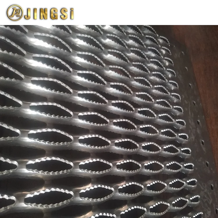 Heavy Duty Walkway Channel Grip Strut Perforated Metal Plank Grating