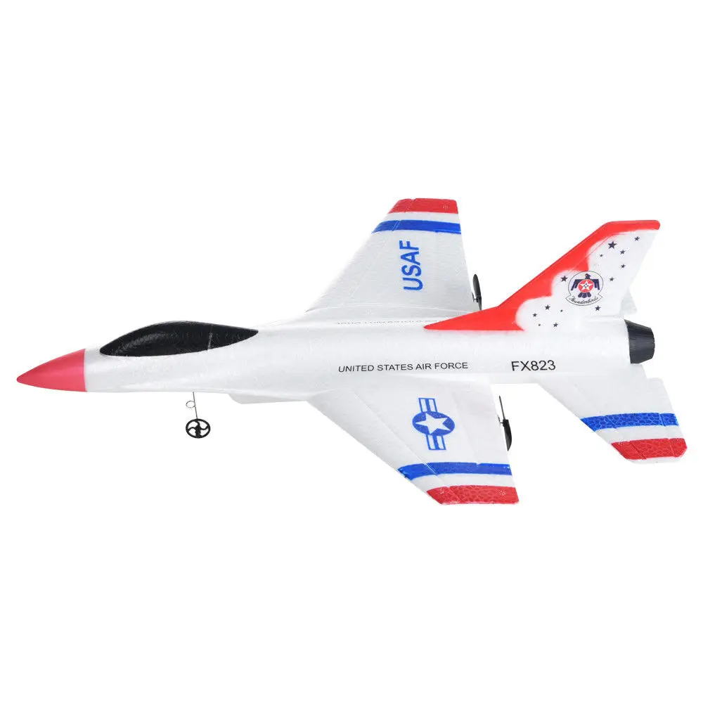  Летающий медведь FX-823 радиоуправляемый самолет F16 2 4G 2CH с дистанционным управлением летающий рождественские игрушки 2019