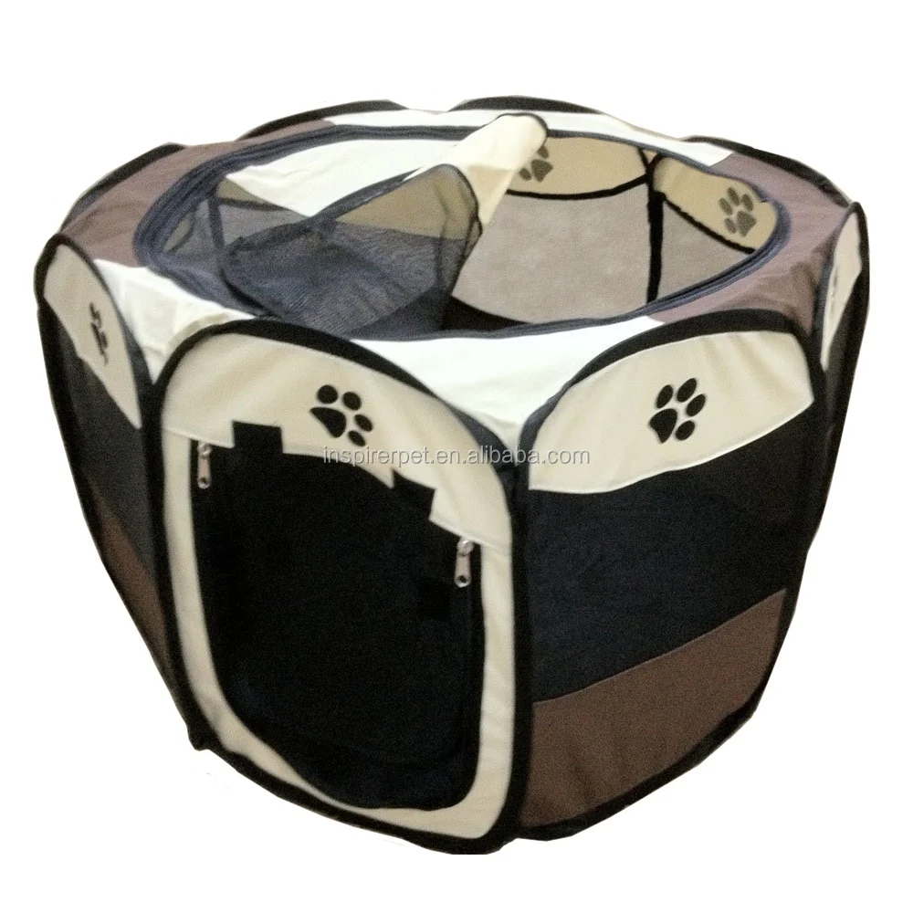 Portable Pet Play pen dog Playpen Eight Mesh Panels Outdoor Pop Up Dog Tent Waterproof Breathable Foldable Pet Tent