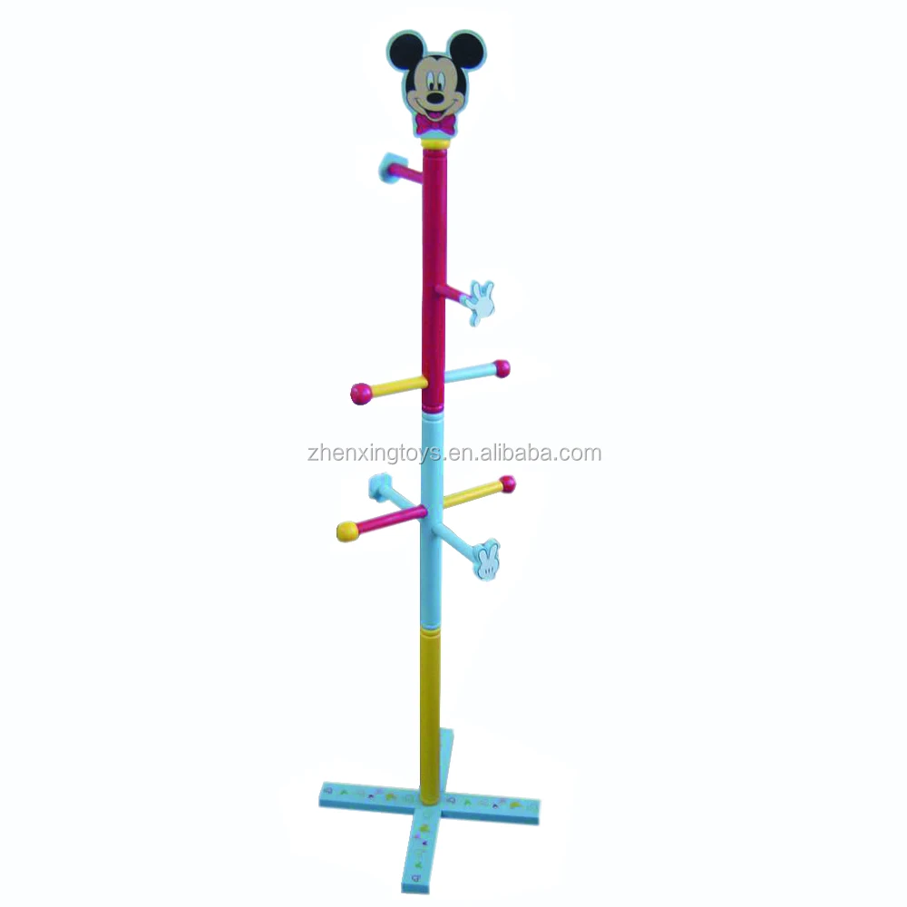 Hot sell Kids Cartoon Monkey wooden coat rack/ clothes tree