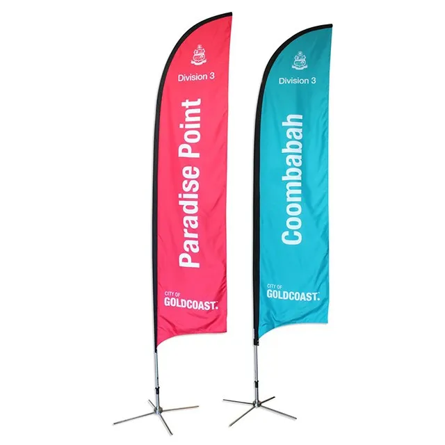 Factory beach flag Cheap price Outdoor advertising DIY beach flag pole