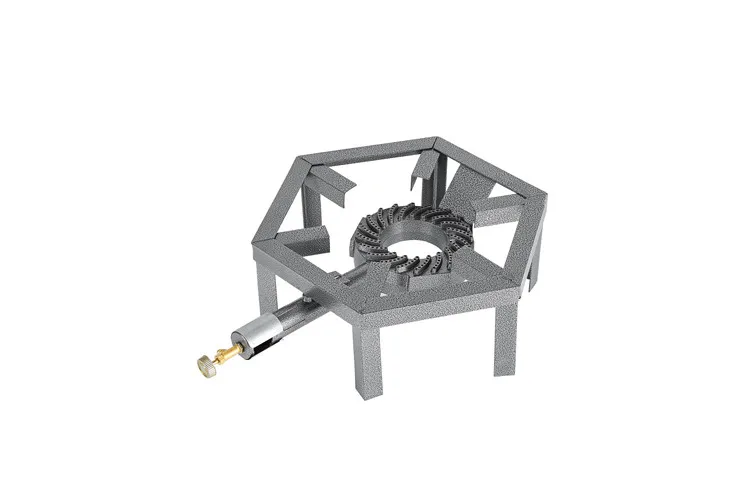 BBQ Cooking Iron Stove Light Weight With Cast Iron Burner Garden Grill