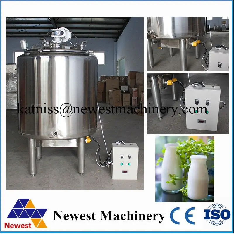 
stainless steel goat milk pasteurization tank/milk pasteurizer tank/fresh milk sterilize pasteurizer 