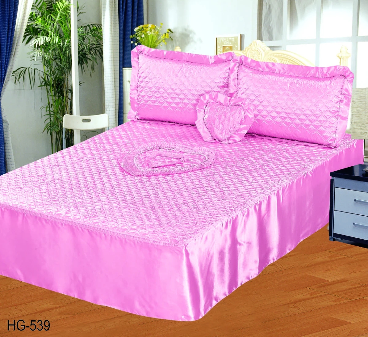 4 шт. атласная постельных принадлежностей покрывало комплект комплекты стеганых одеял в натуральную